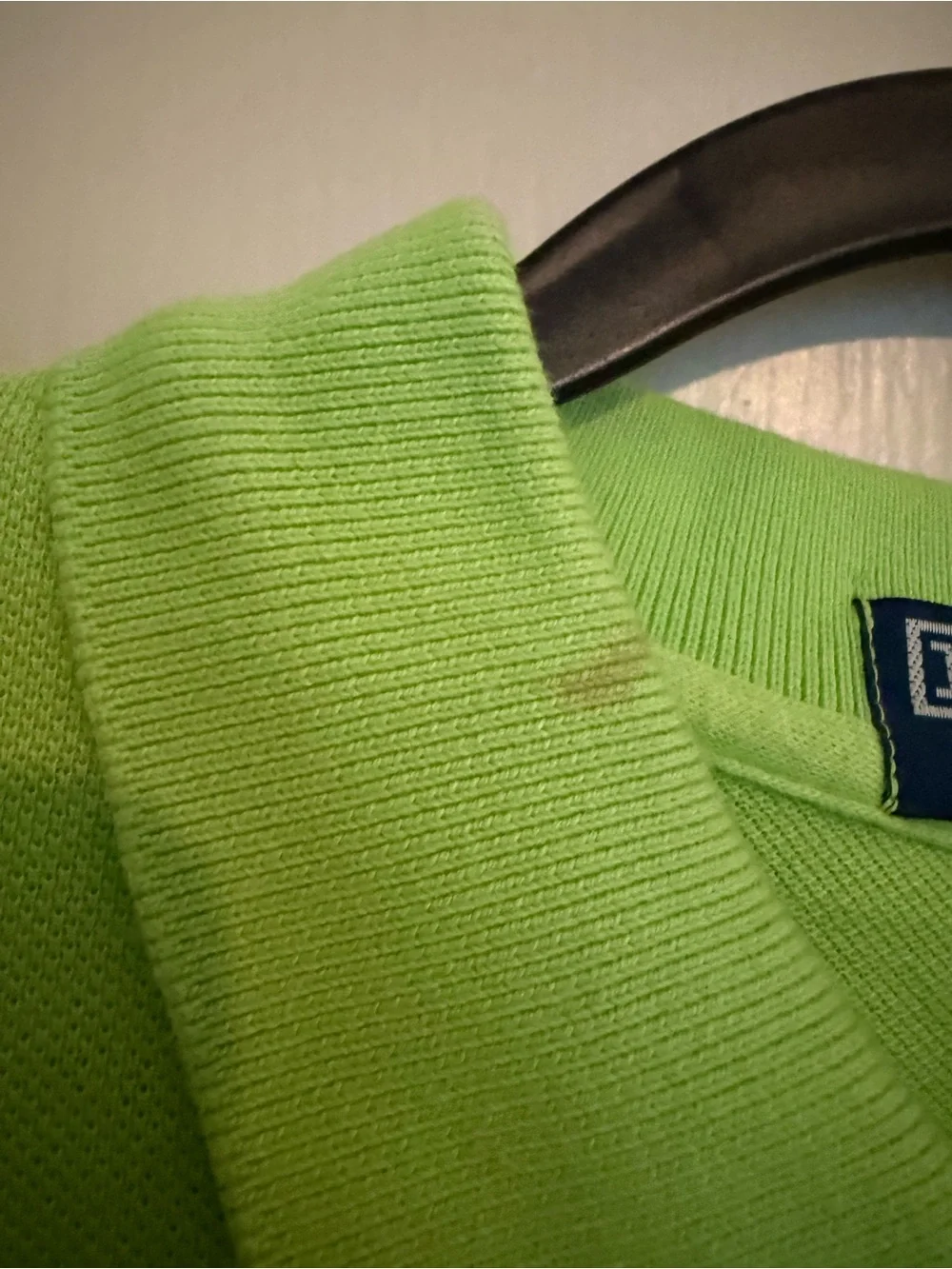 Ralph Lauren Lime Green Polo Shirt with Pink Pony